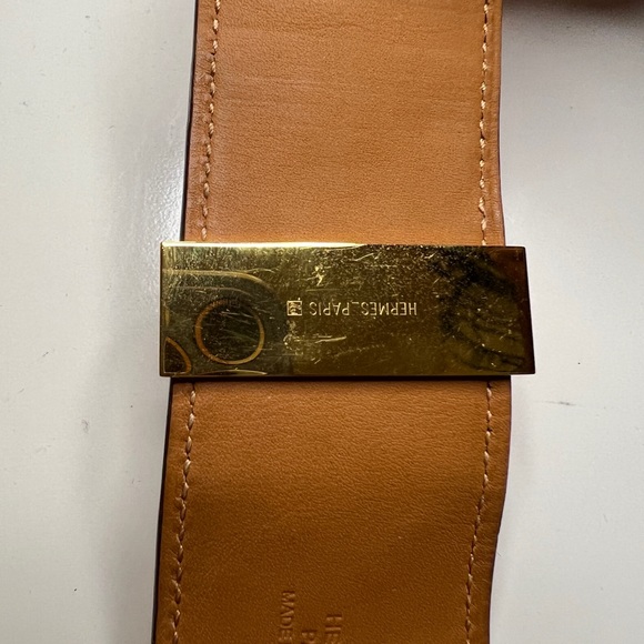 Hermès Shiny Alligator Collier De Chien CDC Bracelet Geranium - Picture 7 of 7